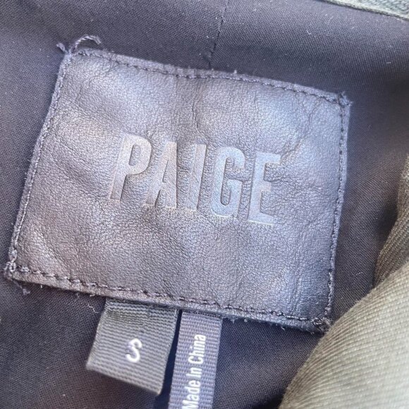 Paige “Sheryl” Olive Green Bomber Jacket - Picture 3 of 6